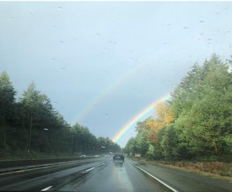 Double rainbow ahead