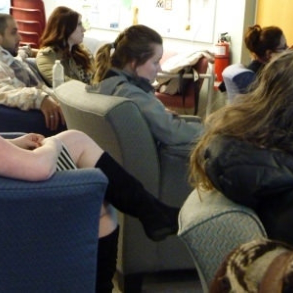 An attentive audience. 04 April 2014.