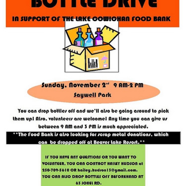 Bottle Drive for Anthropology of Homelessness Project