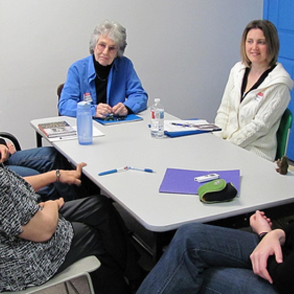 Community Oral History Workshop This workshop was organized by the Department of Anthropology and the Cowichan Valley Museum and Archives. Becka (front, right) was our intern at the Cowichan Valley Museum and Archives.