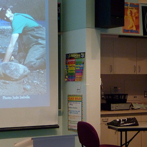 Island archaeology Rhy had the opportunity to work on an archaeology project on the Island during the summer.