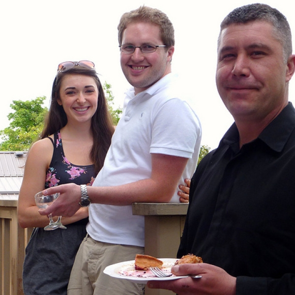 Nicole, Clark, & Andrew Happy to be so close to graduation day...