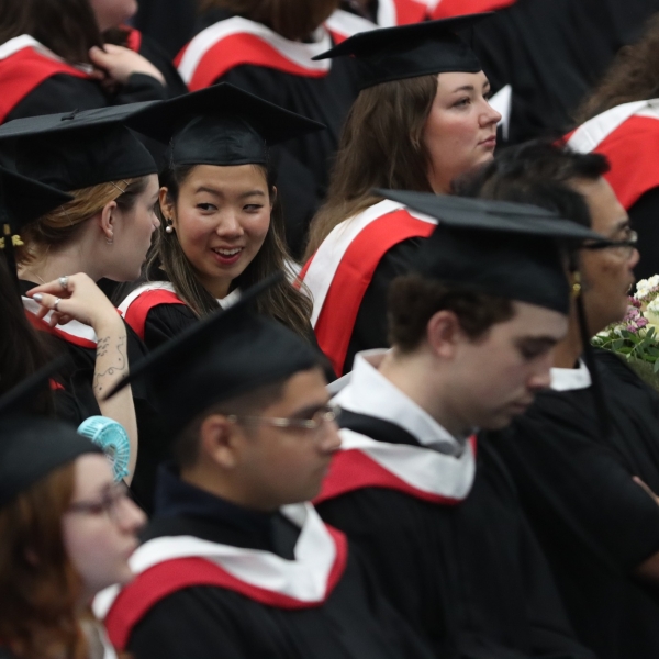 Brooklyn, Madison, and Jina: Anthropology graduands. June 22, 2023.