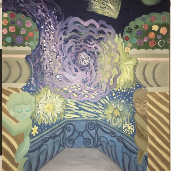 Dana Lamos, Mystical Evening, oil on canvas