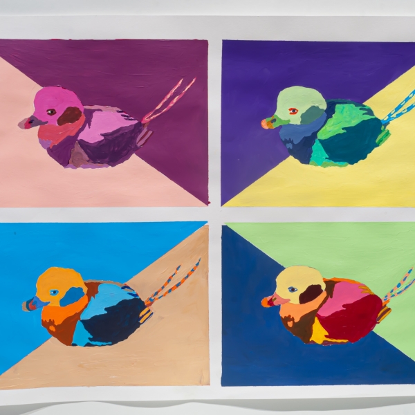 Nadya Geselbracht, Long-tailed Duck, acrylics