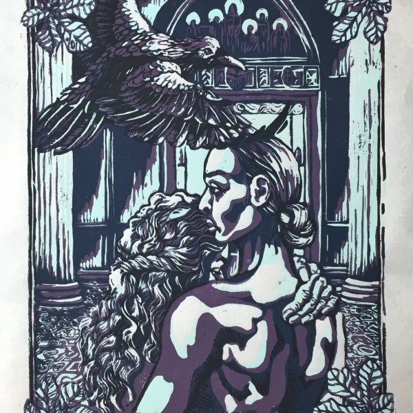 Maya Florey, UMBRA, Linocut