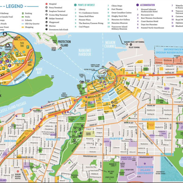 Downtown Nanaimo Map