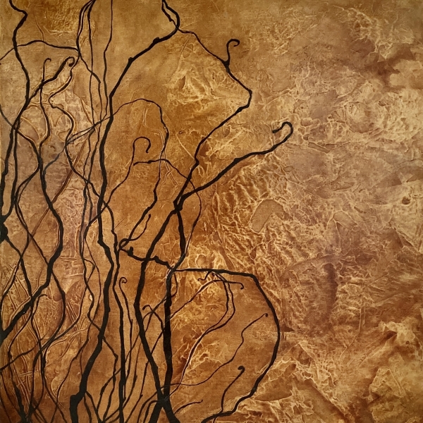 Shannon Newfield, Continue, acrylic and gel medium