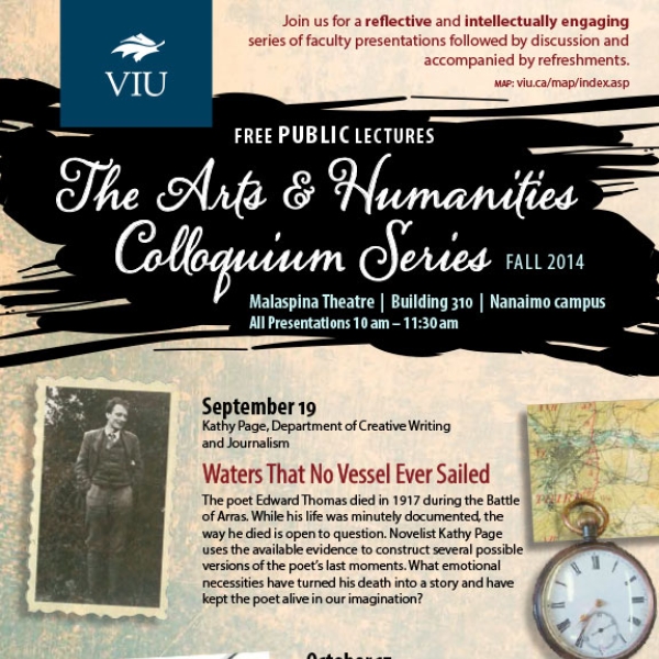 Fall 2014 Colloquium Series Poster