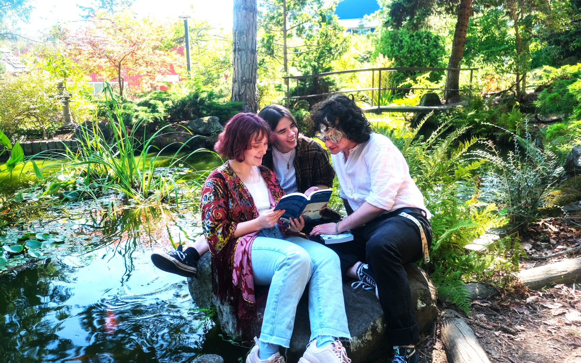 Reading in Tamagawa Garden