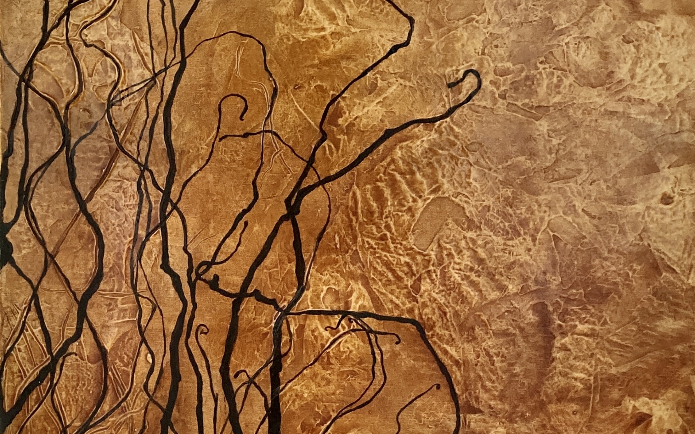 Shannon Newfield, Continue, acrylic and gel medium