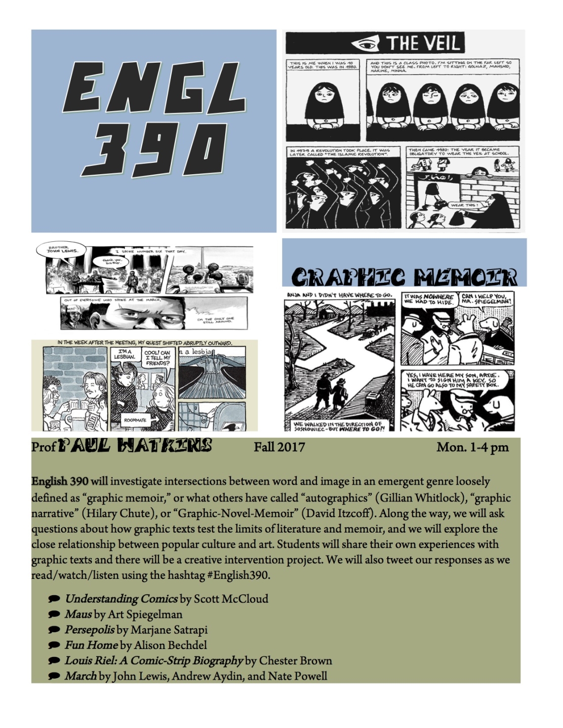 ENGL 390 Graphic Memoir ENGL 390 Graphic Memoir