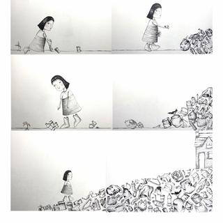 Stella Chandra, ink on paper, Advanced Studio