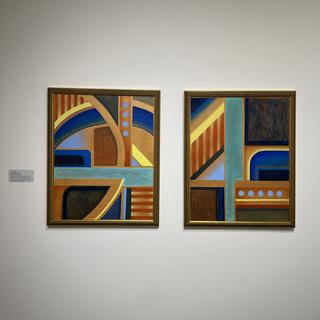 Convergence l & ll, acrylic on canvas, Carra Christy