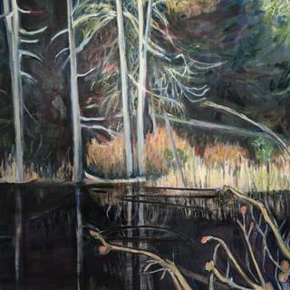 Judy Critchly, Dark Water, water miscible oil