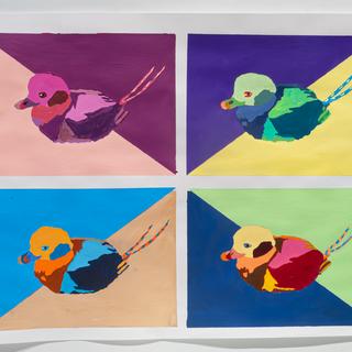 Nadya Geselbracht, Long-tailed Duck, acrylics