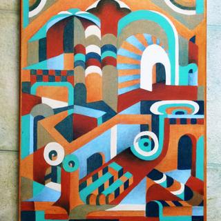 Eschering, acrylic on canvas, 2024, Carra Christy