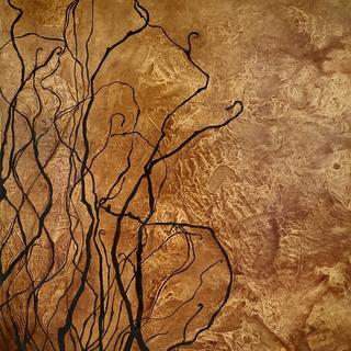 Shannon Newfield, Continue, acrylic and gel medium