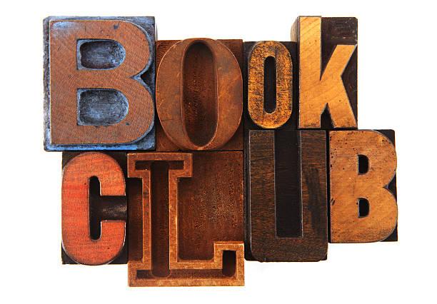 "book club" in letterpress blocks
