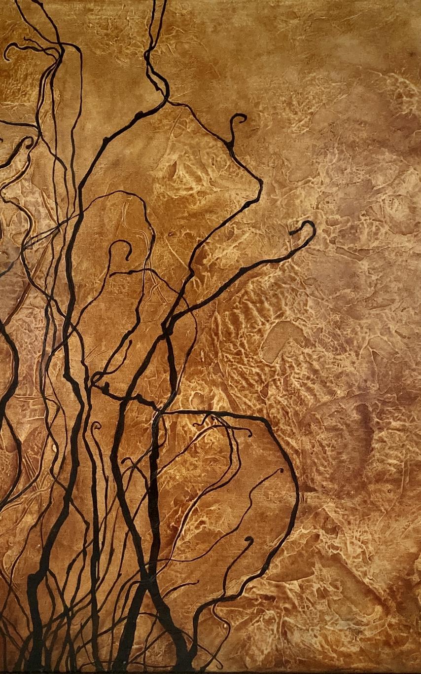 Shannon Newfield, Continue, acrylic and gel medium